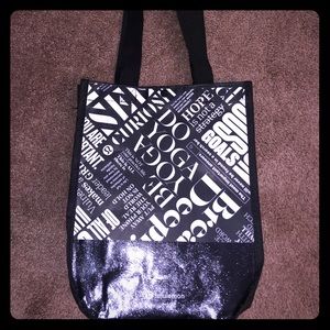 Lululemon tote bag—small—black with white writing